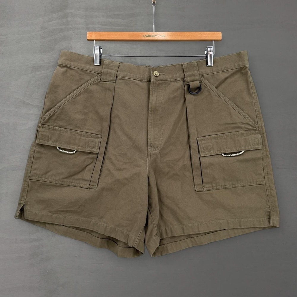 Columbia PFG Cargo Shorts Brown Utility Fishing Canvas XL